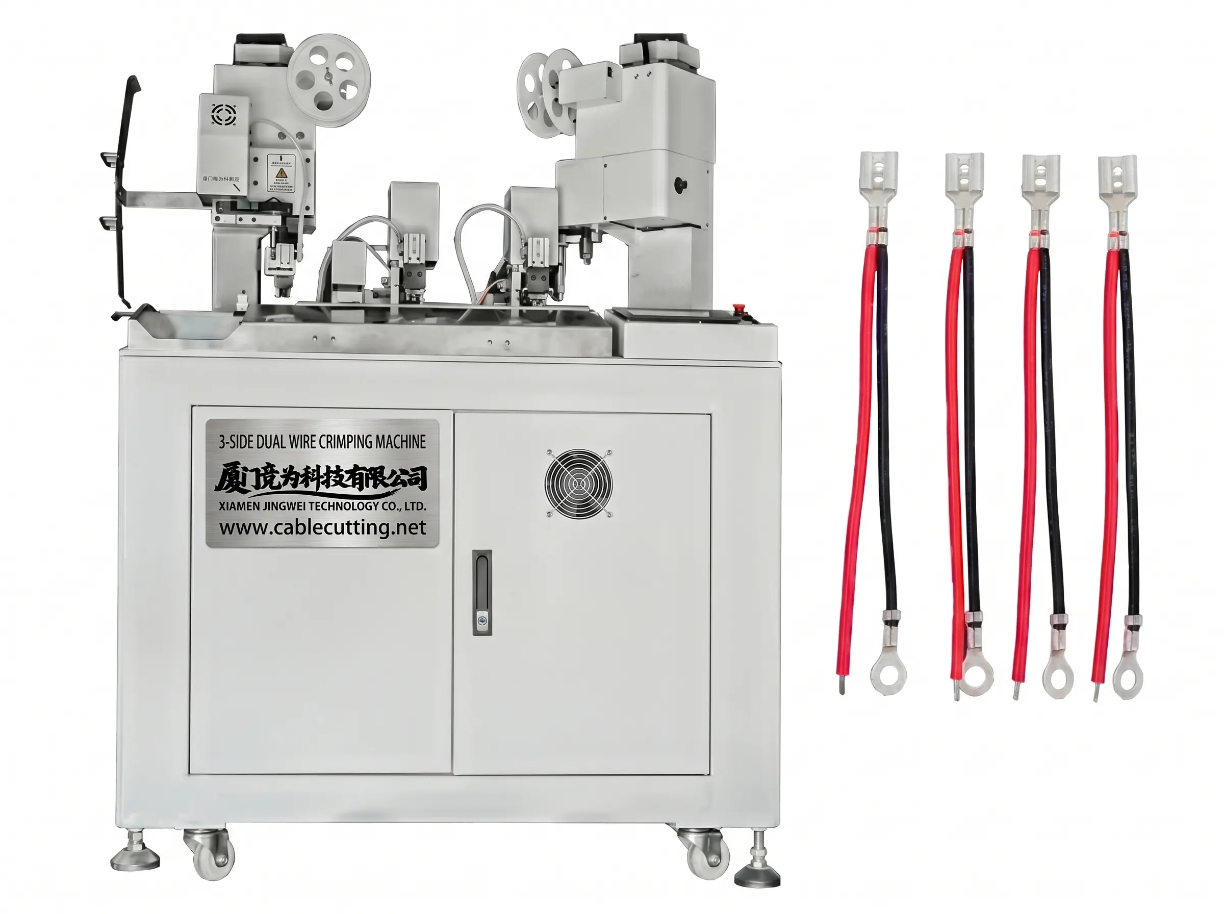 Máquina Automática de Crimpagem Dupla Face Tríplice - WPM-038F