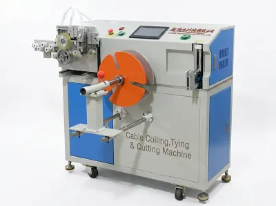 Máquina Automática de Enrolar, Amarrar e Cortar Cabos WPM-40-80