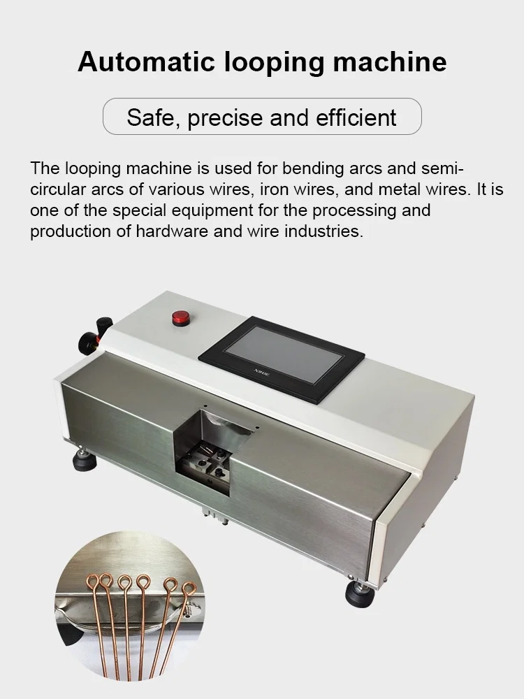Máquina de laço de fios de metal, máquina de laço de gancho, máquina de dobra de arcos 
