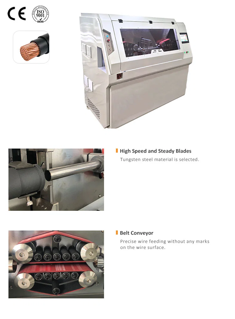 cabo Máquina de decapagem e corte de cabos, descascador de fios, máquina de corte e tira de cabos