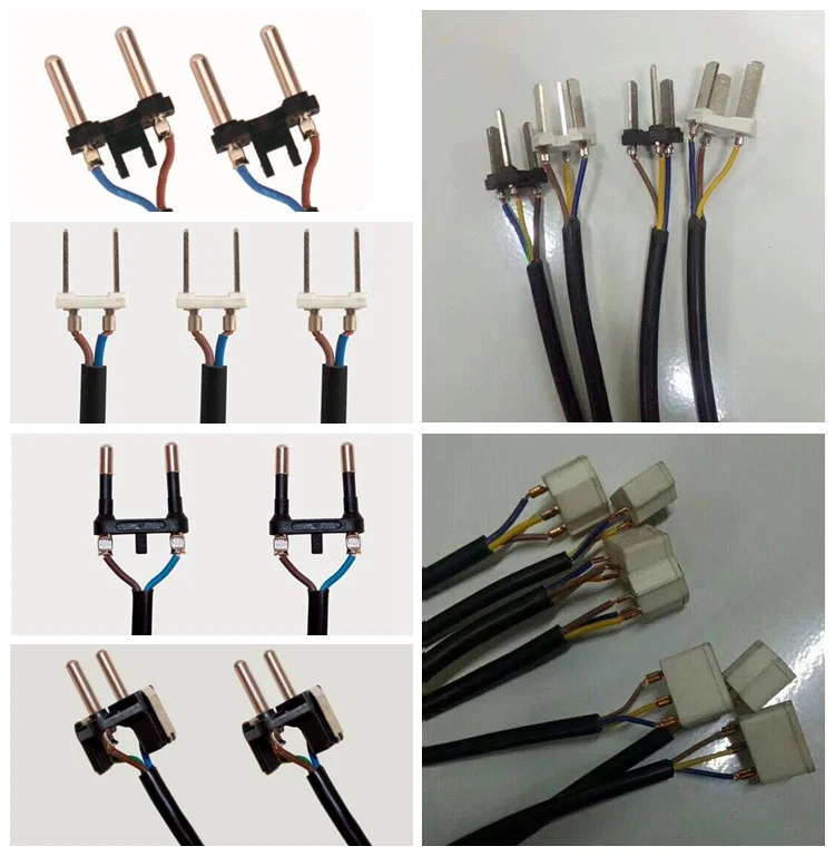 Máquina de fabricação de cabos de alimentação totalmente automáticos dos EUA, máquina de fabricação de cabos de alimentação de plugue da UE, máquina de crimpagem de decapagem de corte de cabo de alimentação 