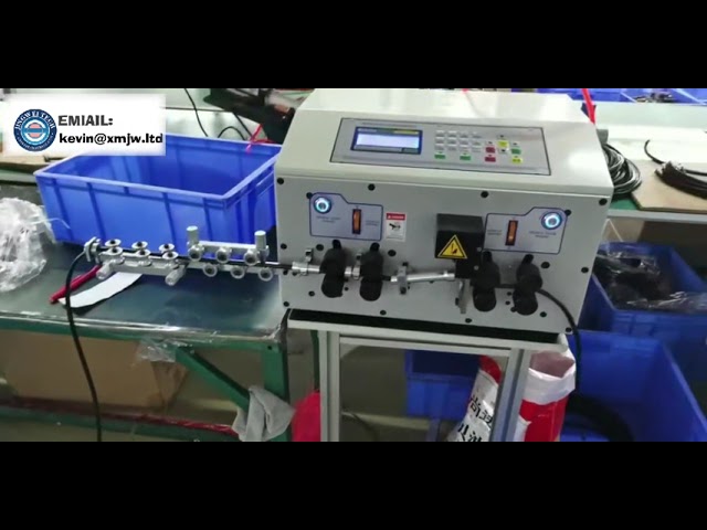 Máquina de Decapagem de Cabos PVC com Cobertura de Segurança - Alta Velocidade para Fabricação de Cabos