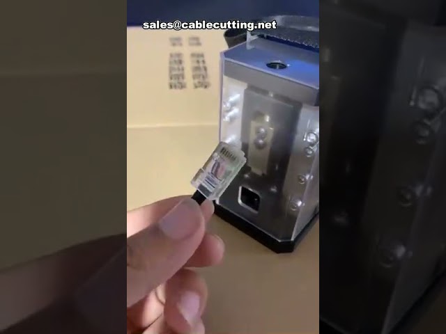 Máquina de Crimpagem Portátil para Cabo de Rede e Telefone – Alicate Prensador RJ45 e Cabeçote de Cristal