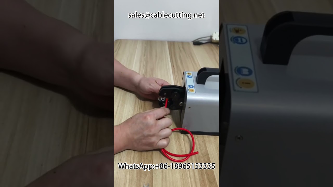 Máquina pneumática de crimpagem de terminais #Equipamento de automação #Máquina de decapagem