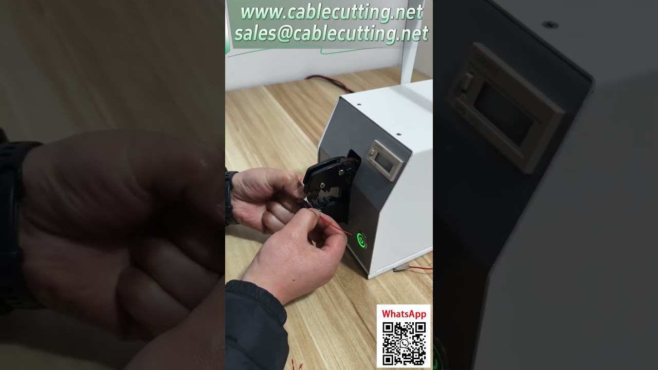 Máquina de Crimpagem de Terminais Elétrica - Precisão para Cabos de 0,14mm