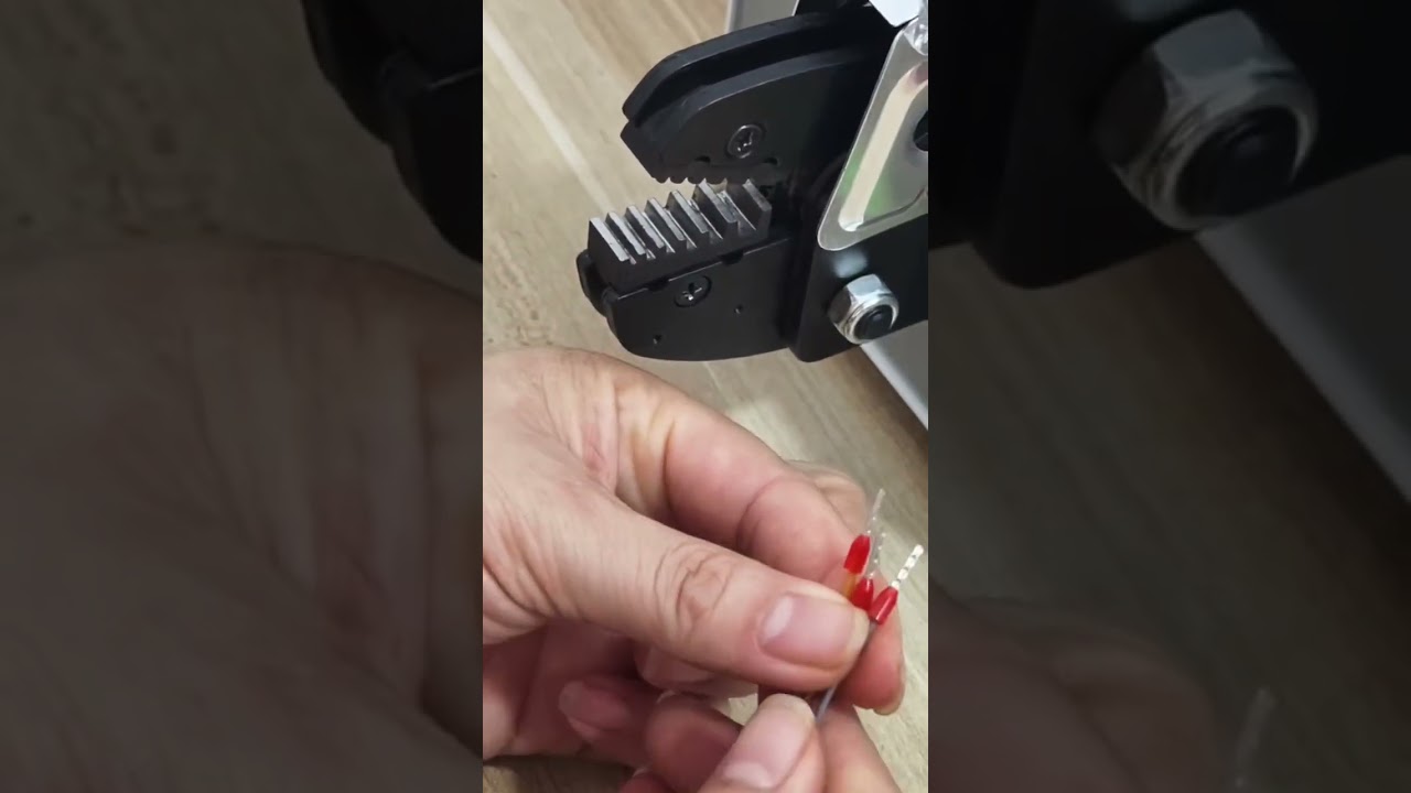 Máquina de Crimpagem Elétrica para Terminais Tubulares 0508 | Automação Industrial #fábrica #máquina #cobre