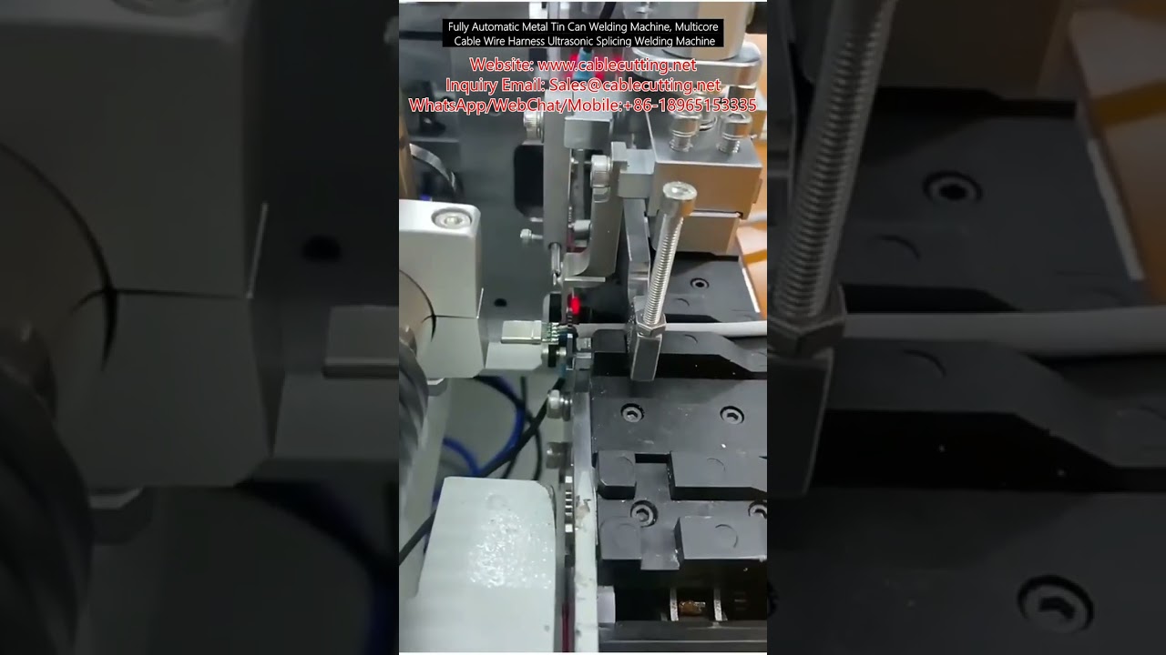 Máquina de Solda Automática para Latas Metálicas e Emenda Ultrassônica de Cabos Multicore