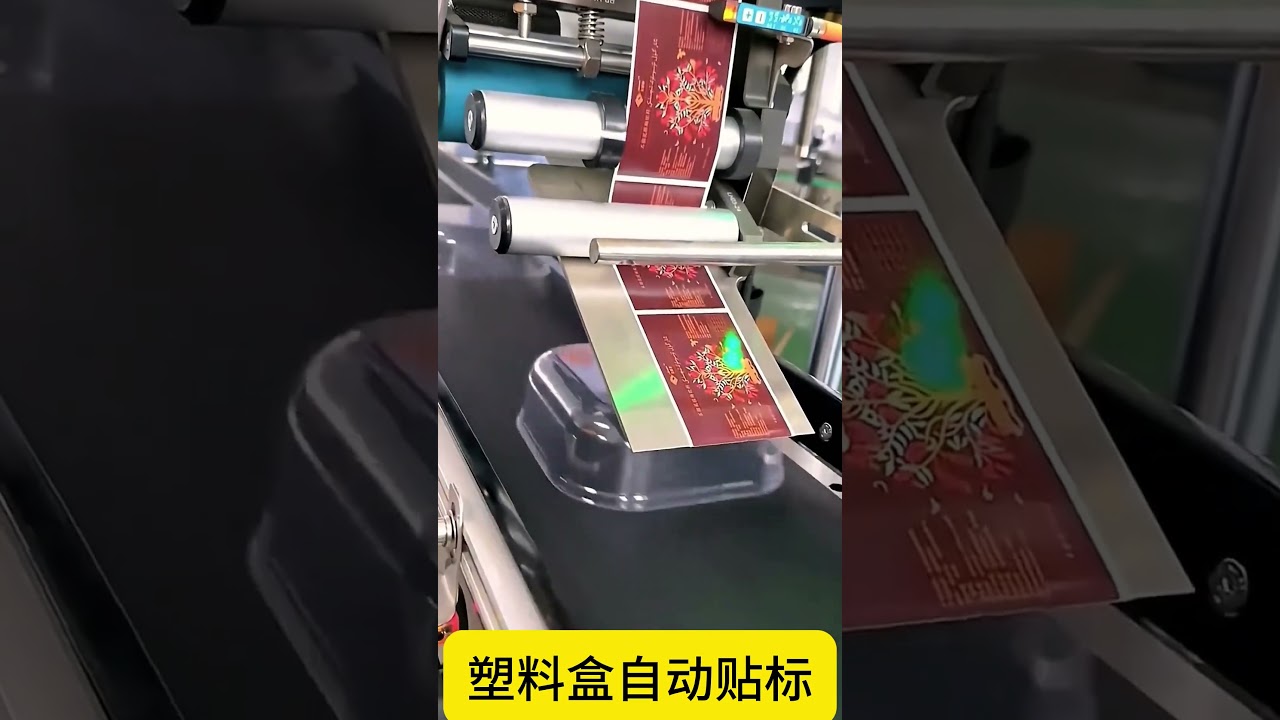 Máquina Automática de Rotulagem de Superfície Plana para Caixas Plásticas e Blisters - Etiquetadora Industrial