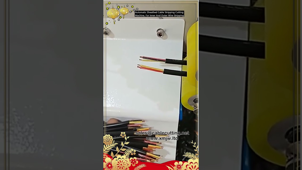 Máquina Automática de Corte e Decapagem de Cabos Blindados - Decapagem Interna e Externa