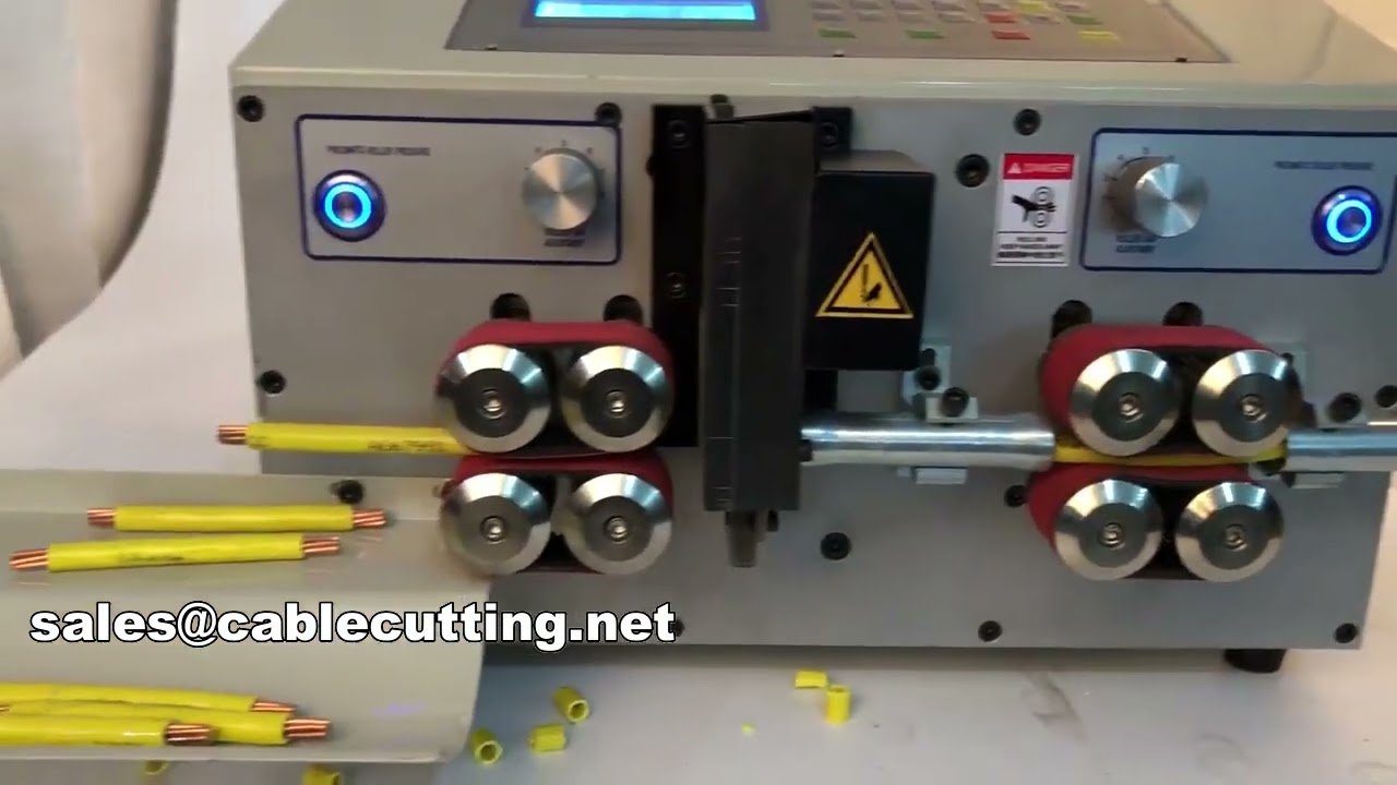 MAX2-70: Máquina de Corte e Decapagem Automática de Cabos de Alta Precisão
