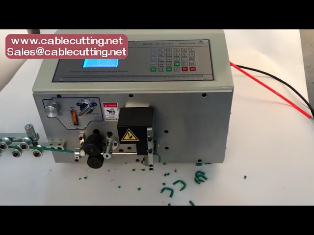 Máquina Automática de Corte, Decapagem e Dobra de Fios Elétricos