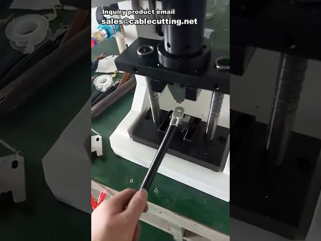 Máquina de Crimpagem Pneumática - Prensa de Terminais Automática para Indústria