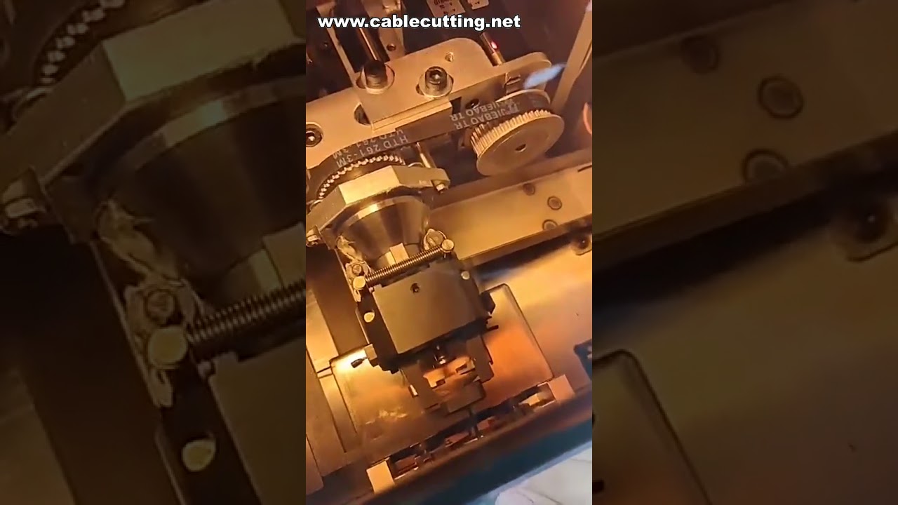 Máquina Automática de Crimpagem de Terminais Tubulares, Máquina de Corte e Crimpagem de Terminais Pré-Isolados a Granel