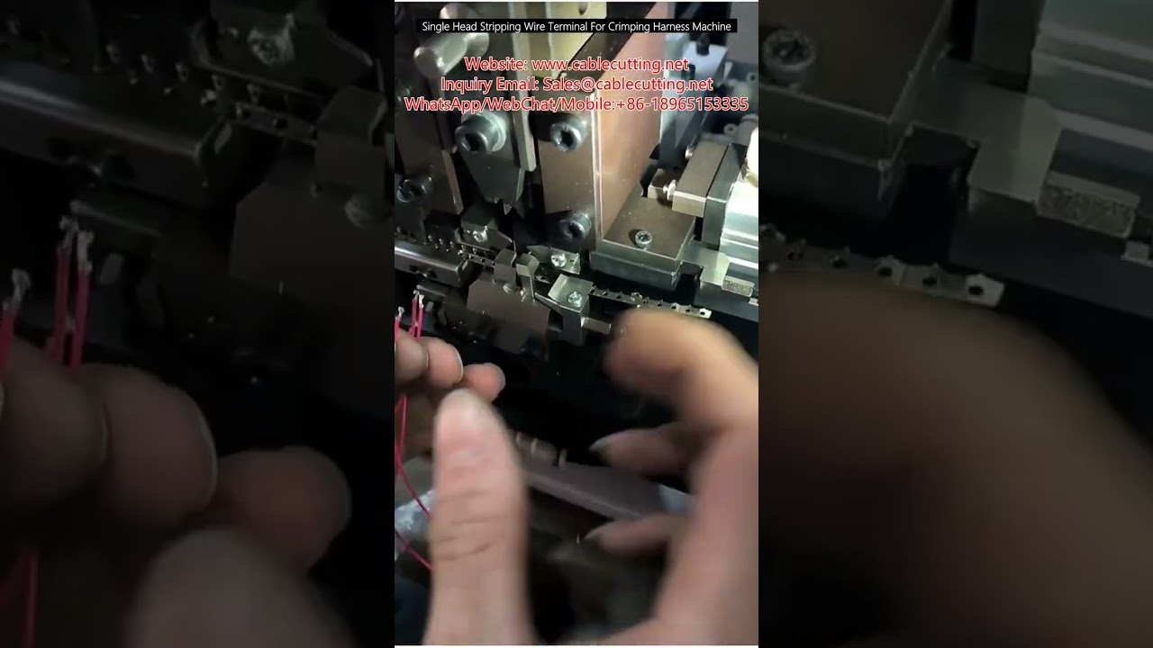 Máquina de Decapagem e Crimpagem de Terminais com Cabeça Única para Chicotes Elétricos