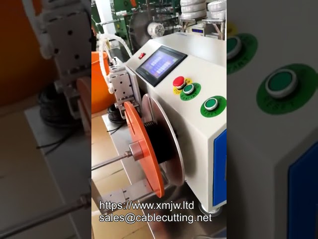 Máquina Semiautomática de Bobinar e Amarrar Fios | Enrolador de Carretéis de Cabos e Rolos