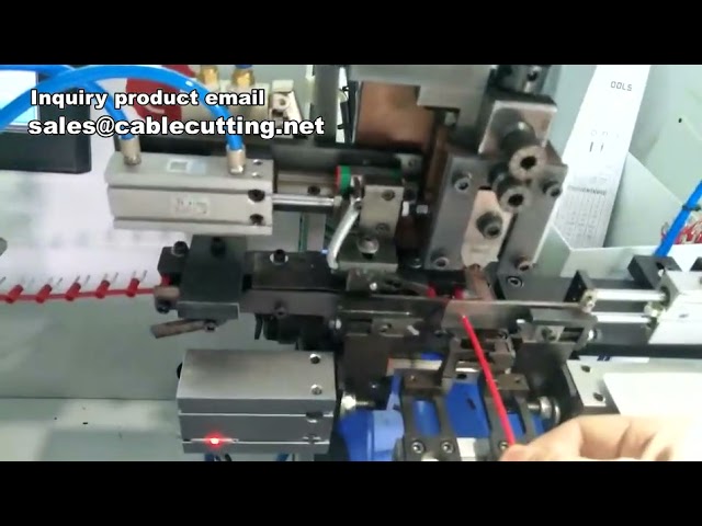 Máquina Automática de Corte, Decapagem e Crimpagem de Terminais | Equipamento Industrial Eficiente