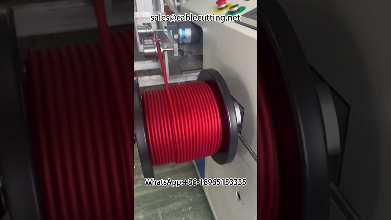 Máquina Automática de Contagem, Alinhamento, Corte e Enrolamento de Fios | Automação Industrial