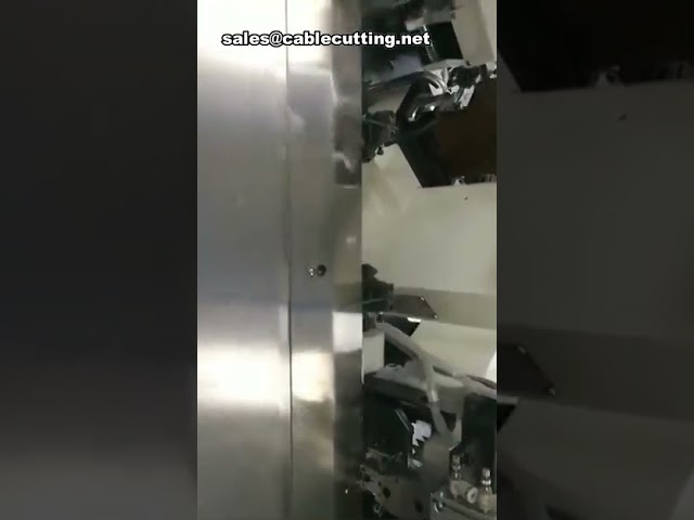 Máquina Automática de Corte, Decapagem e Crimpagem de Terminais para 3 Pontas e 2 Fios
