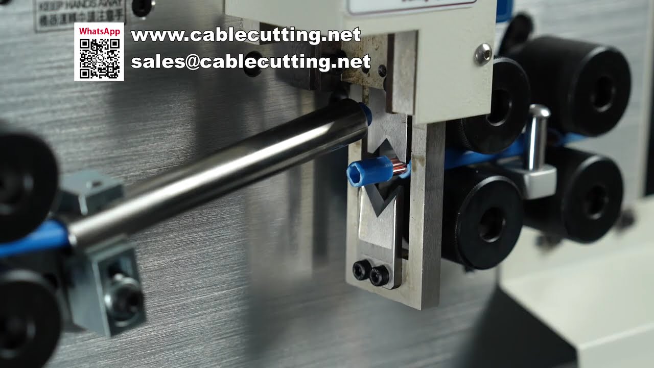 Máquina de Descascar e Cortar Cabos 25mm² com Tela Touch e 8 Rodas Elevatórias - MAX1-8S