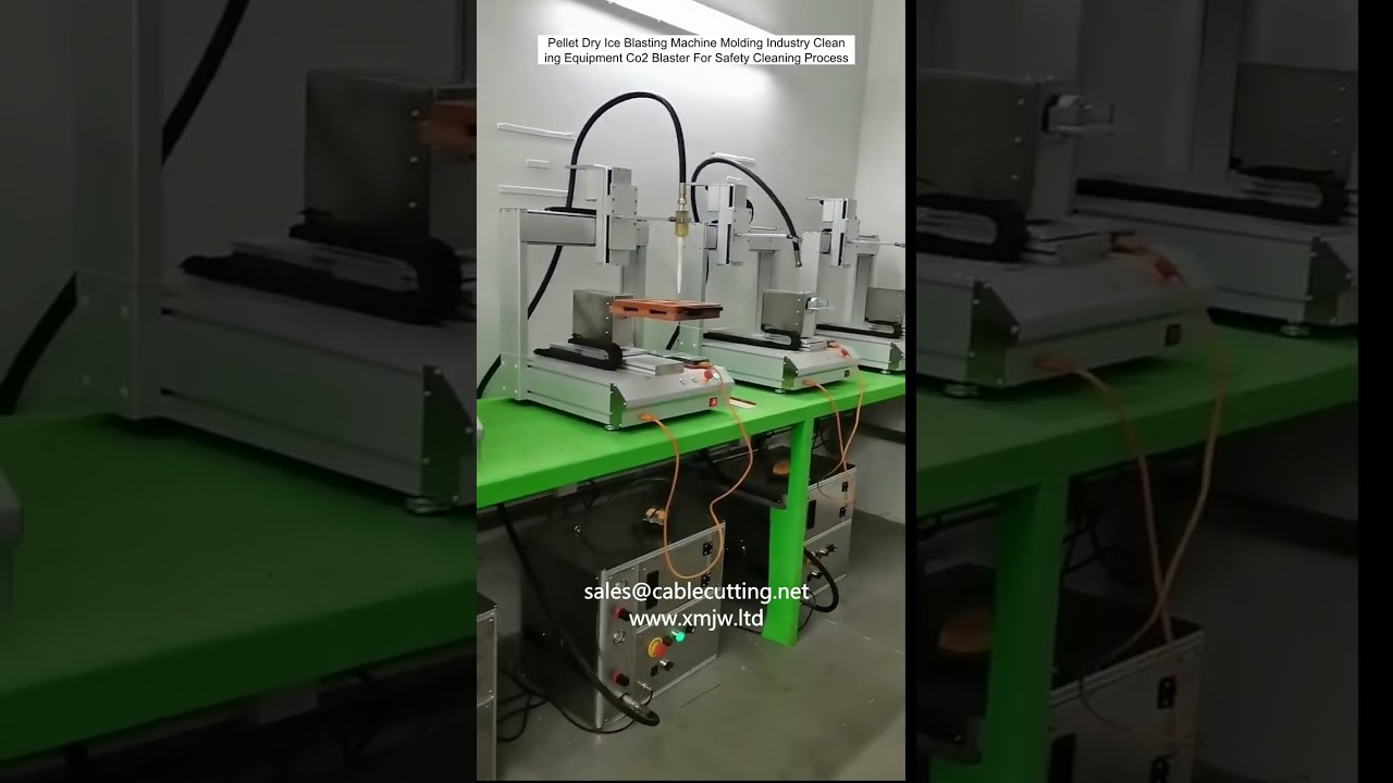 Máquina de Jateamento de Gelo Seco em Pelotas para Limpeza Segura em Moldes Industriais – Blaster de CO2
