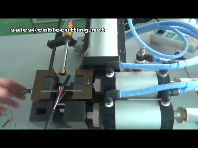 Máquina Pneumática de Decapagem de Cabos Elétricos - Descascador de Isolamento para Automação Industrial