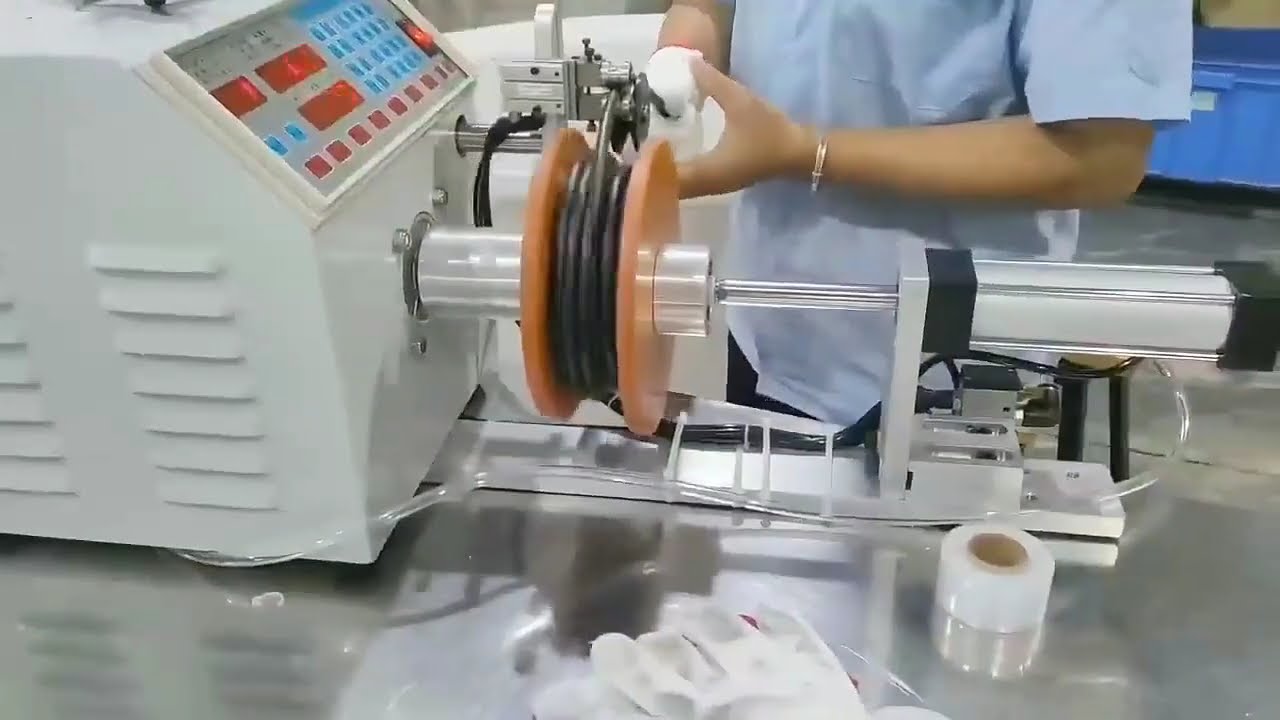 Máquina de Bobinagem com Medição Personalizada