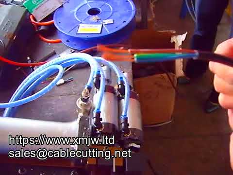 Máquina de Decapagem Pneumática Econômica de Mesa WPM 310d para Cabos Revestidos