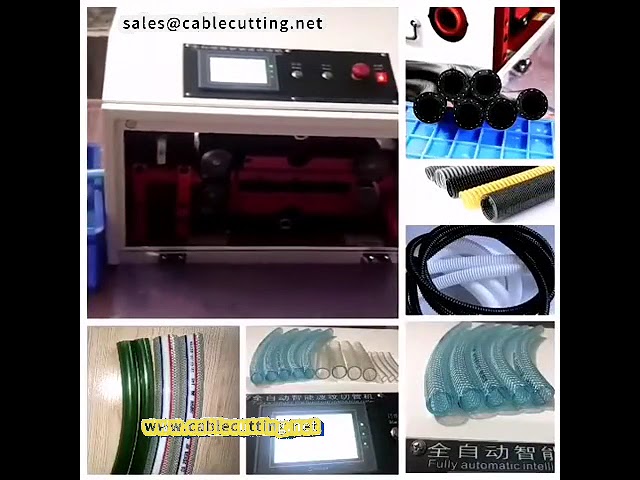 Máquina de Corte Automático para Tubos Corrugados, Plásticos e Borracha - Preciso e Rápido