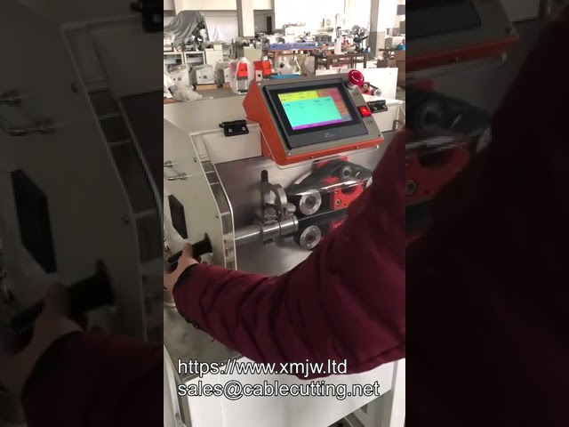 Máquina de Corte de Tubo de Nylon Automática de Alta Precisão com Alimentação por Correia