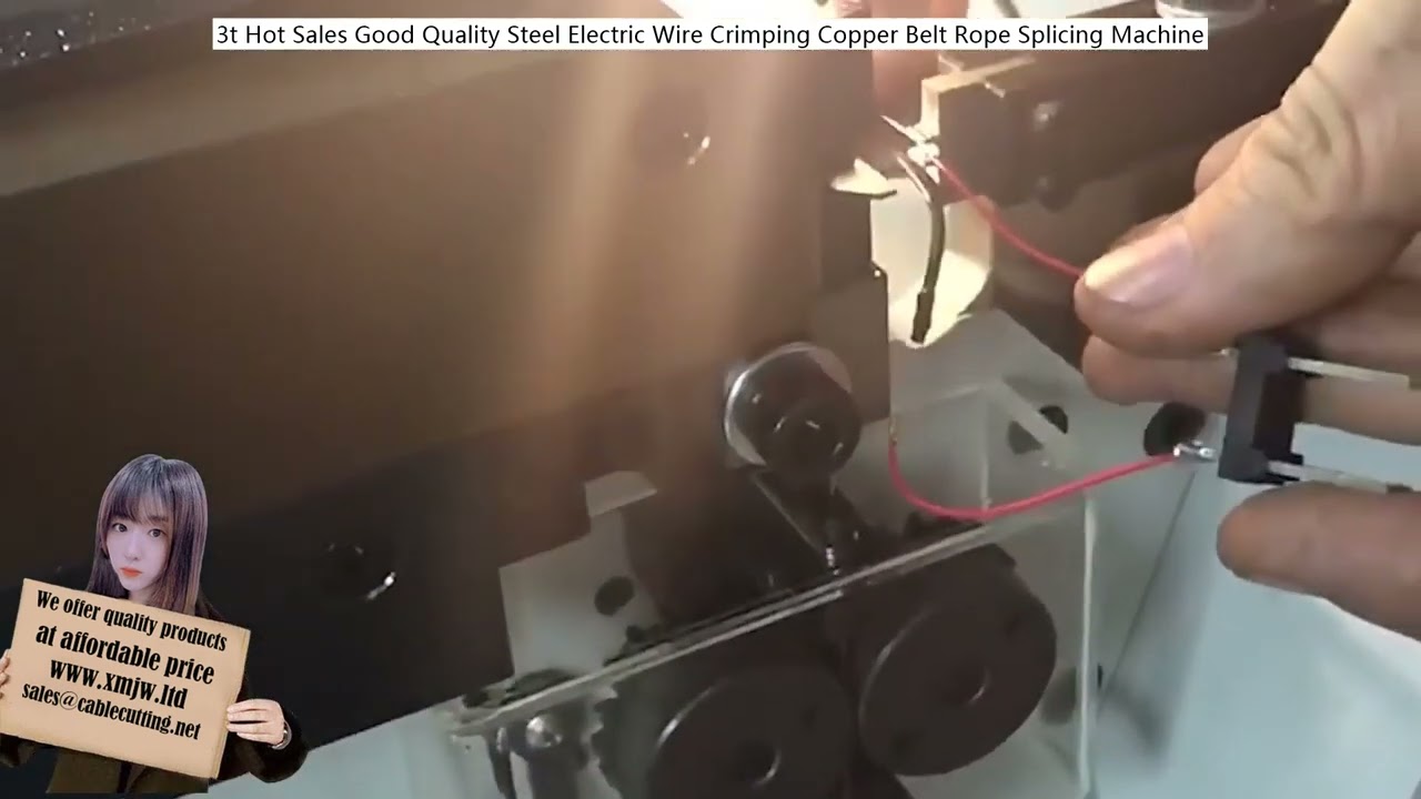 Máquina de Crimpagem Elétrica 3 Toneladas para Emenda de Fios de Cobre e Cabos de Aço | Alta Qualidade e Melhor Preço