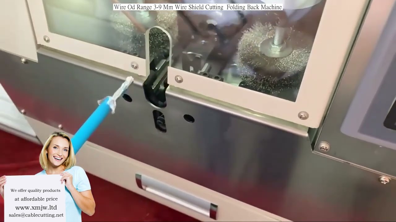 Máquina de Corte e Dobra de Blindagem de Fio para Diâmetro de 3 a 9 mm