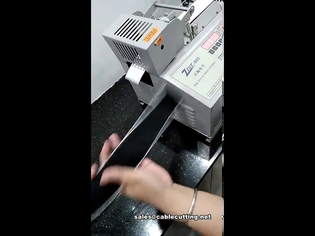 Máquina de Corte Automático de Fita Velcro | Cortadora de Velcro Adesivo Industrial