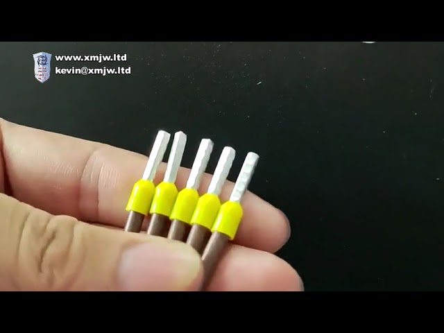 Máquina automática de crimpagem de terminais pré-isolados para fios e cabos - Descascamento e crimpagem automática