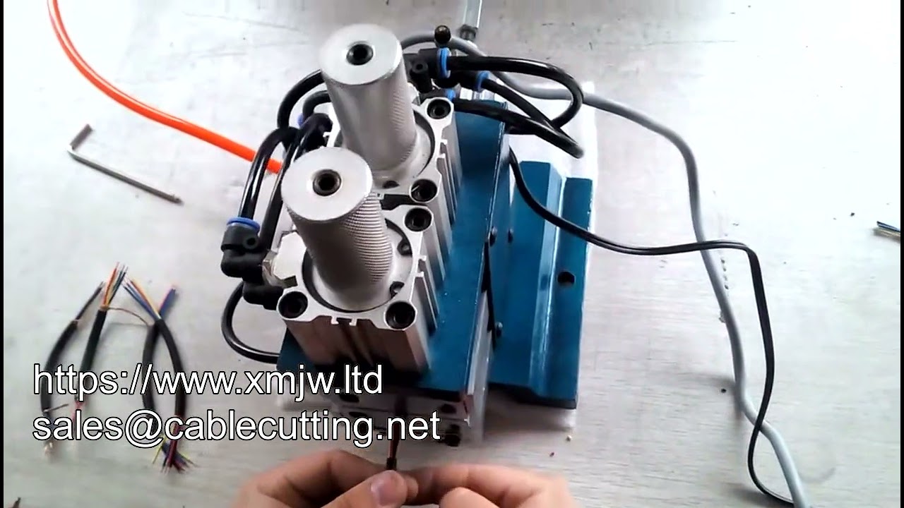 Máquina de Decapagem Pneumática Vertical 4F | Eficiência em Processamento Automatizado de Fios