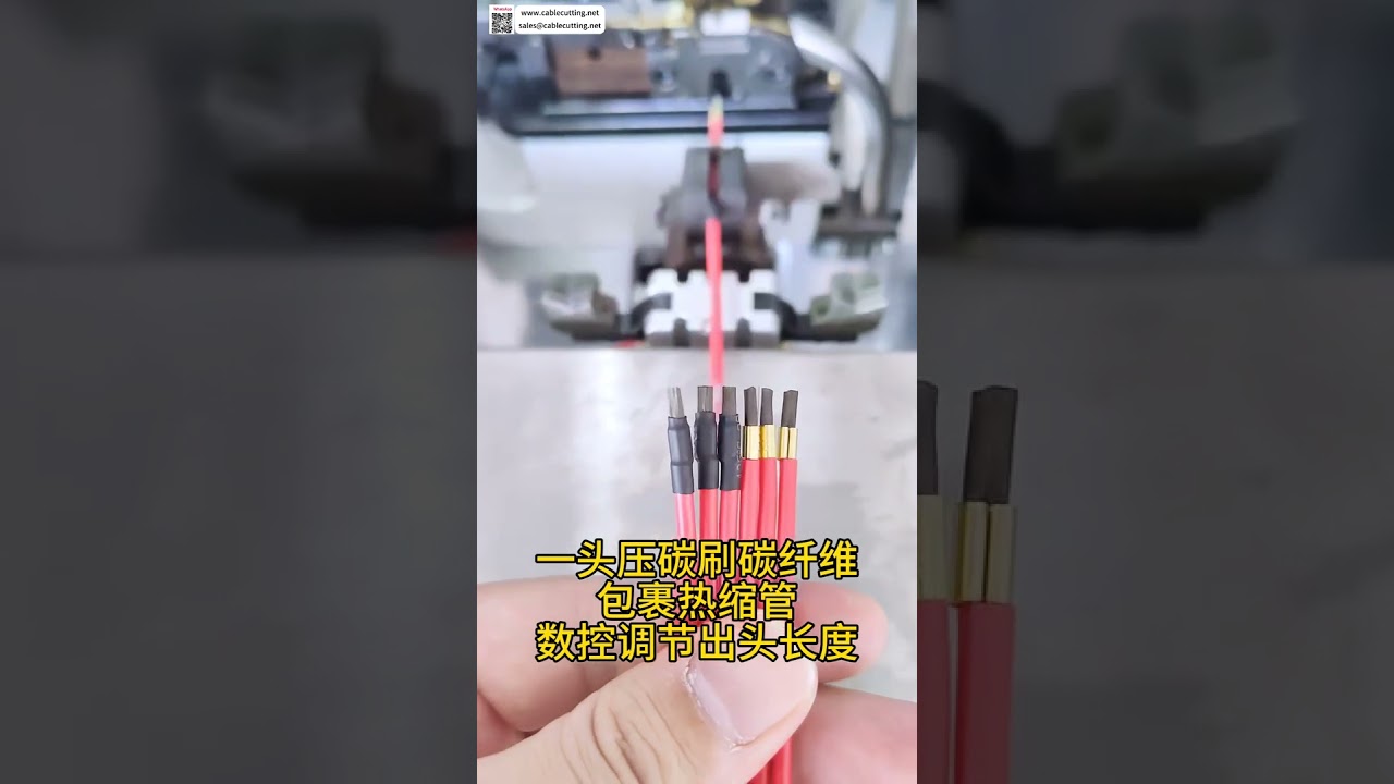 Processamento de Chicote de Fios com Cabeça de Escova de Carbono para Gerador de Íons Negativos - Máquina de Cabo para Purificador de Ar
