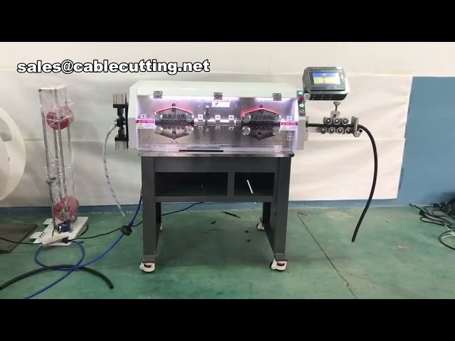 Máquina de Corte e Decapagem de Cabos Grandes | Equipamento Industrial para Cabos Multicore