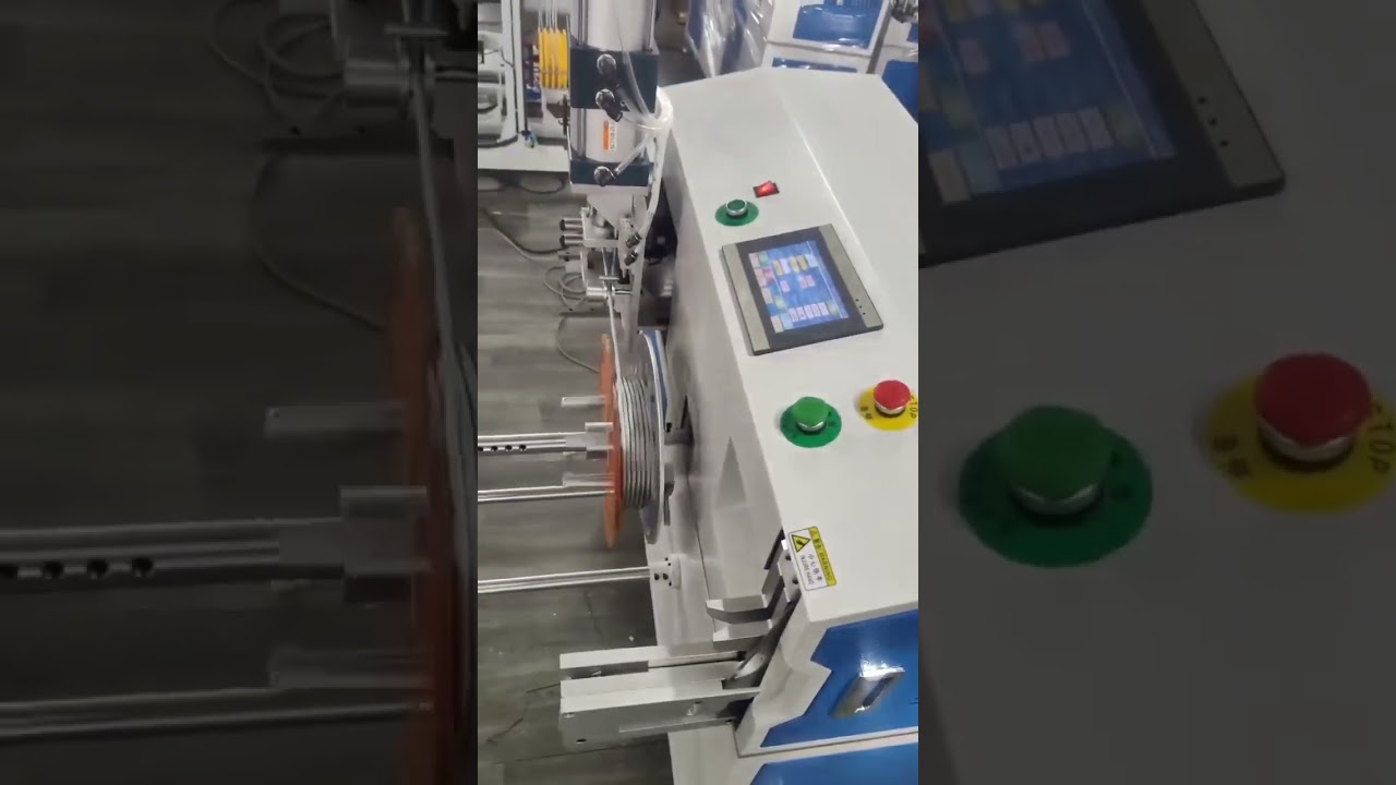 Máquina Automática de Contagem, Classificação, Corte, Enrolamento e Amarração para Cabo de Aço
