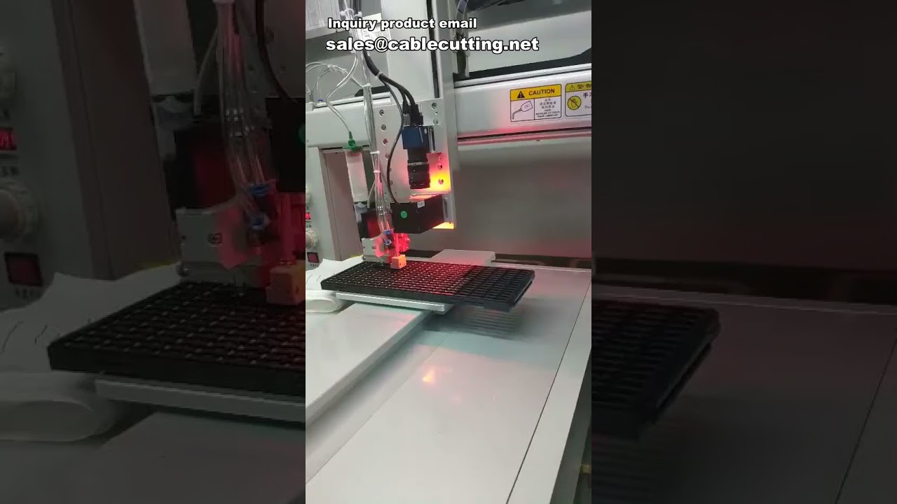 Dispensador Robótico de Cola com Visão por Câmera - Três Eixos | Máquina Automática Precisão