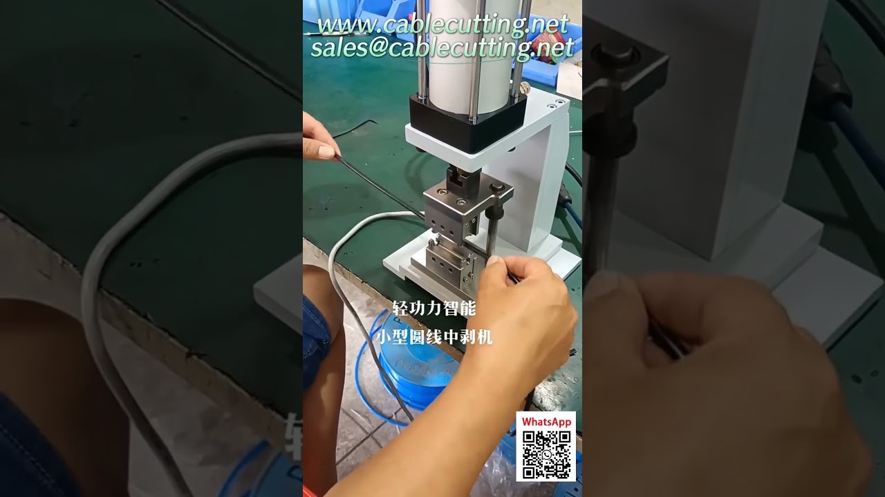 Máquina de Decapagem Central Automática - Ferramenta de Raspagem para Cabos Circulares