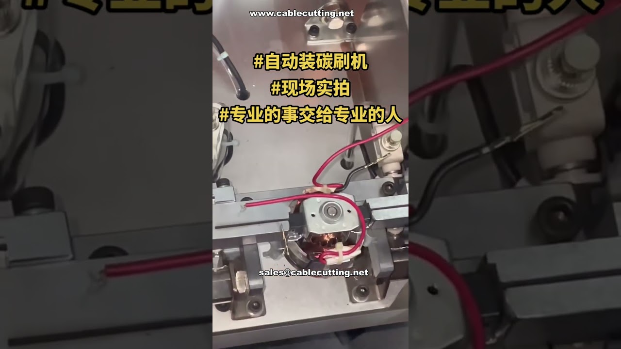 Máquina Automática de Montagem de Escovas de Carbono de Alta Eficiência # Demonstração em Fábrica # Pedido de Cliente Recorrente