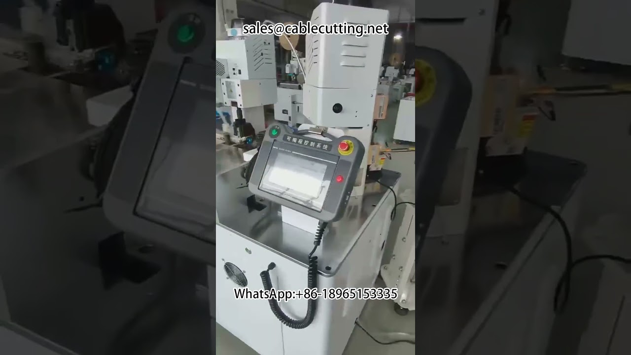 Máquina Automática de Crimpagem Dupla Cabeça para Terminais Soltos | Decapagem e Crimpagem #máquinadecrimpagem #decapagemautomática #máquinadeterminais