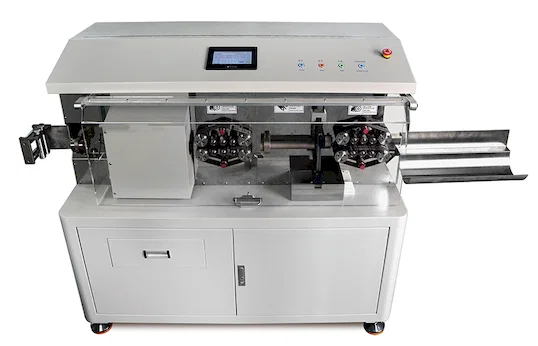 Máquina Automática de Cortar e Descascar Cabo Coaxial WPM-9935